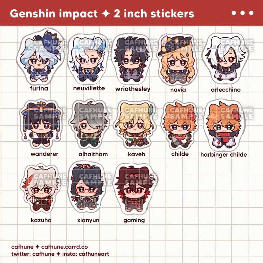 Genshin Impact ✦ Solo Stickers