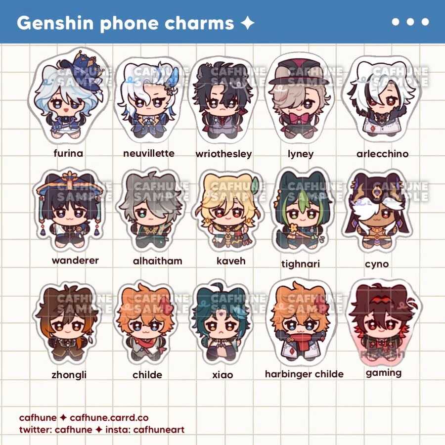Genshin ✦ Mipy Phone charms