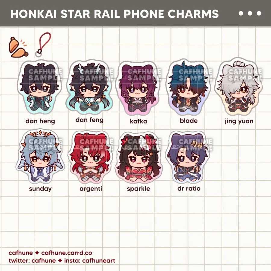 Honkai: SR ✦ Mipy Phone charms