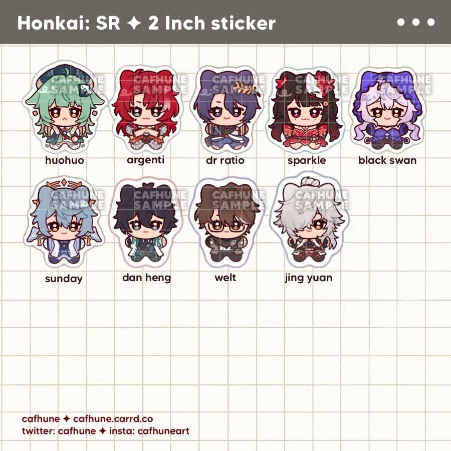 Honkai SR ✦ Solo Stickers